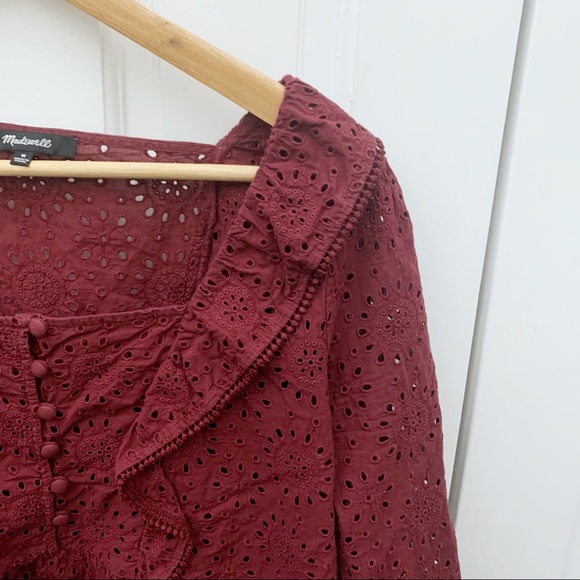 Madewell Eyelet Pom-Pom Top - Picture 7 of 11